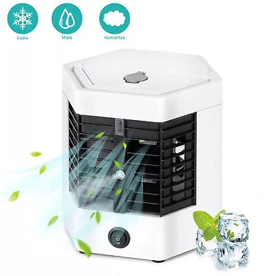 Mini Portable Air Conditioner Personal Portable Cooler Cooling Fan Humidifier • $13.99