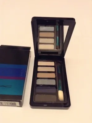 NIB MAC Enchanted Eve Eyes Navy Eye Shadow Palette Brush 6 Colors City Beat Blue • $19.99