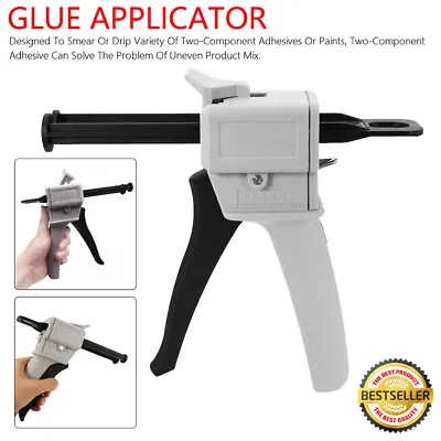 50ml Cartridge Applicator 1:1 2:1 Gun Dispensing Plastic Repair PU MMA Epoxy UK • $35.97