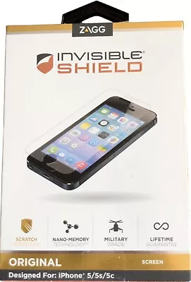 ZAGG Authentic Clear Tough Glass Screen Protector For IPhone 5/5S/5C NIB • $15.99