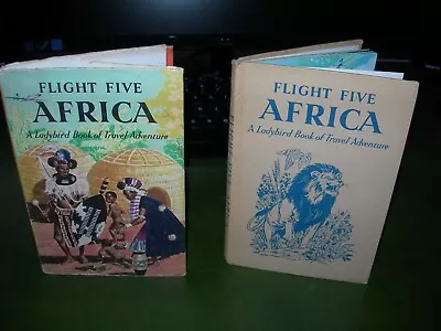 Ladybird Book FLIGHT FIVE AFRICA - HB/DJ Series 587 - 1960's Edition - 2'6 NET • £2.99