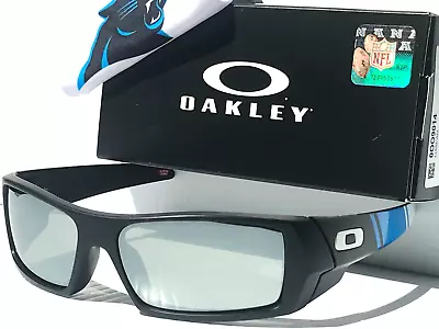 NFL Oakley Gascan CAR PANTHERS Mt Black POLARIZED Galaxy Chrome Sunglass 9014 • $138.87