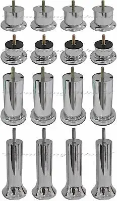 New 4 X Uk Furniture Metal Replacement Legs For Sofa Chair Cabinet Stool Bed Etc • £8.09