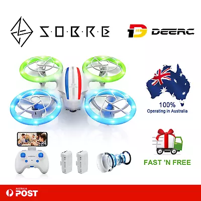 DEERC Mini Drone 720P HD FPV WiFi Camera RC Quadcopter For Kids Adults Beginners • $99.95