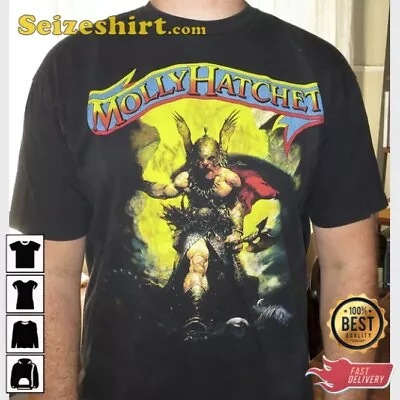 Molly Hatchet Rock Band Cotton Black Unisex T-shirt S-5XL VN1881 • $16.99