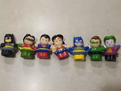 $15.99 • Buy FISHER PRICE Little People DC Comics SUPER HERO Figures Lot  Of 7  VGC