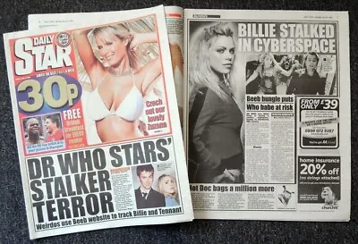 £11.99 • Buy Daily Star Newspaper 24 Apr 2006 . Doctor Who Billie Piper Front Cover