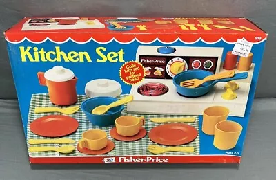 Vintage Fisher-Price Kitchen Set 1979 Orignal Box Only • $24.99