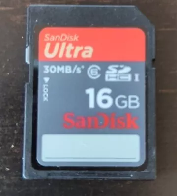 SanDisk Ultra 16gb SD HC Card • $0.99