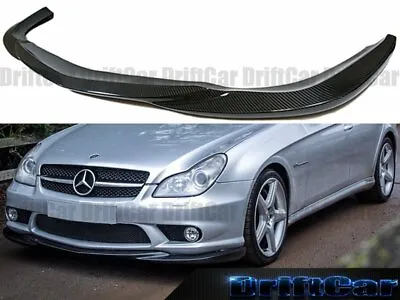 Fits 06-10 W219 Cls63 Cls55 Amg Bumper Carbon Fiber G.h Type Front Lip Spoiler • $399.80