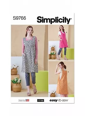 Simplicity Easy SEWING PATTERN S9766 Misses Tabard Aprons XS-XL • £11.99