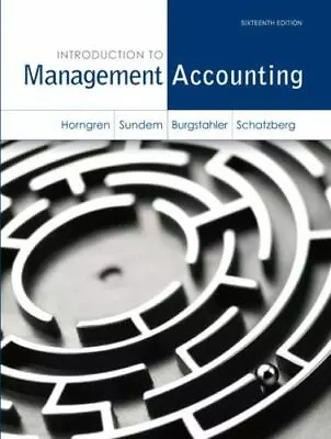 Introduction To Management Accounting [Myaccountinglab] By Horngren Charles  H • $14.86