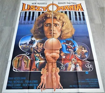 Lisztomania French Movie Poster Original 47 63 1975 Ken Russell Roger Daltrey • £156.68
