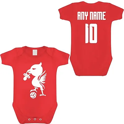 £11.99 • Buy Liverpool Football Babygrow Personalised Any Name & Number