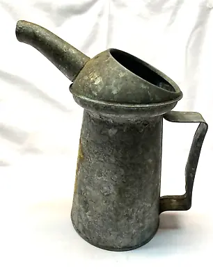 Vintage Galvanized Steel Oil Can With Handle • $14.50