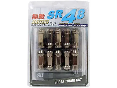 Muteki Sr48 20pcs Extended Wheels Tuner Lug Nuts (open End/12x1.5/titanium)  • $51