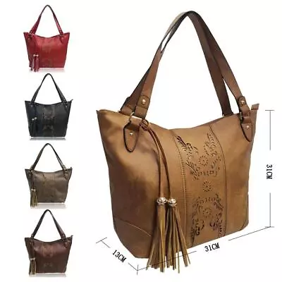 Women's Large Designer Tote Bag New Shoulder Handbag Shopper Bag • £12