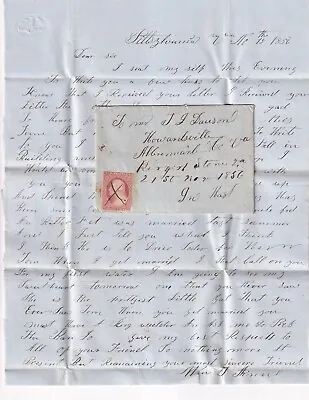 $112.50 • Buy 1856 Burgess Store VA W/2pg William T Arnn Letter To J. T. Dawson, Howardsville