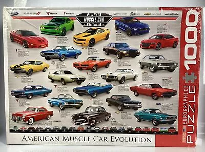 Eurographics 60682 Muscle Car Evolution 1000pc Jigsaw Puzzle. NEW/SEALED • $45