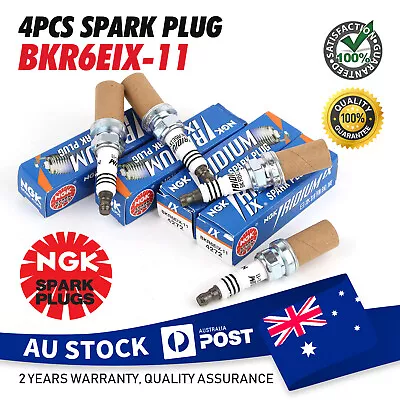 Set Of 4 NGK 4272 Spark Plugs OEM# BKR6EIX11 BKR6EVX11 Iridium IX Upgrade OEM • $70.79