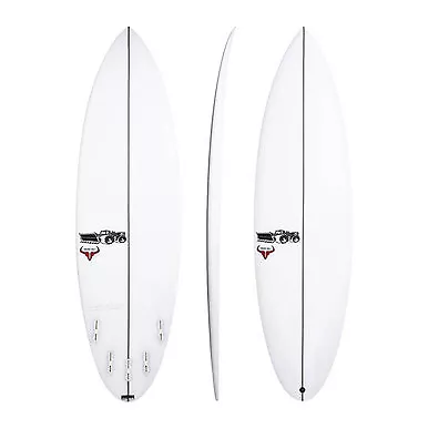 JS Raging Bull Round Tail 6ft 2 FCSII 5 Fin Surfboard- 6ft 2 - • $999