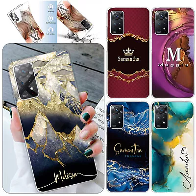 Soft Cover Personalised Phone Case Marble For Xiaomi 14 Mi 13 Redmi Note 12 11S • £5.15