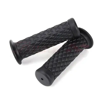 Pair 7/8  22mm Motorcycle Rubber Handlebar Hand Grips Bar For Bobber Cafe Racer • $6.63