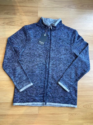 £29.99 • Buy Weird Fish Men’s Seaton Full Zip Herringbone Fleece Size Large Dark Navy NEW+TAG