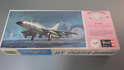 Vtg 1962 Revell F-100C SUPER SABRE Jet Fighter Aircraft 1/70 Model Kit H-127:80 • $24