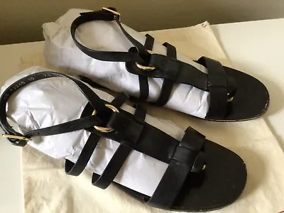 Salvatore Ferragano Sandals / Shoes - Black Size 7.5  Very Good Condition • $99.95
