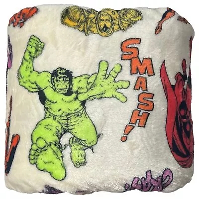 The Big One Oversized Marvel Plush Avengers Beige Throw Blanket With Hulk 5'x6' • $33.88