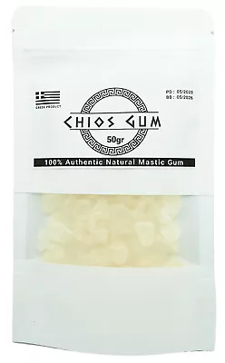 TOP GRADE MASTIC GUM 50 Gr (1.76Oz) 100% Authentic Greek Chios Mastiha BB 05/26 • $35.99