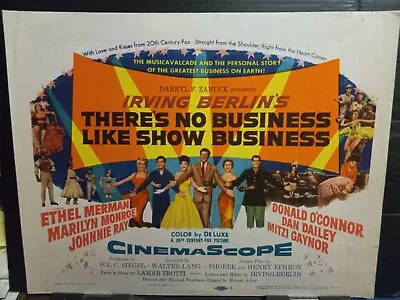 Title Card 1954 THERE'S NO BUSINESS LIKE SHOW BUSINESS Marilyn Monroe E Merman • $95