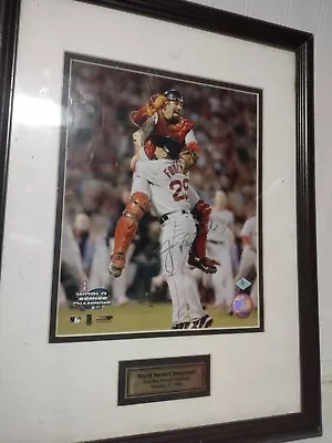 Jason Varitek Keith Foulke 2004 World Series Framed Signed Photo Autograph. Used • $50