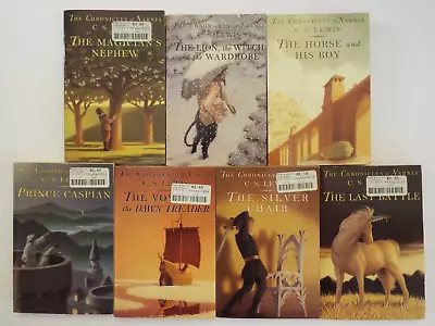 Lot Of 7 C.S. Lewis Complete The Chronicles Of Narnia Series Books 1-7 Vtg 1995 • $9.99