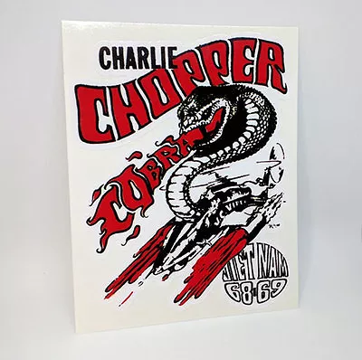 Charlie Chopper 1960's Vietnam Vintage Style Vinyl DECAL/Sticker Rat Rodracing • $4.69