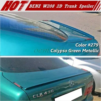 Painted #279 Fit FOR Mercedes Benz CLK W208 2D Coupe Trunk Lip Spoiler 98-02 • $117.50