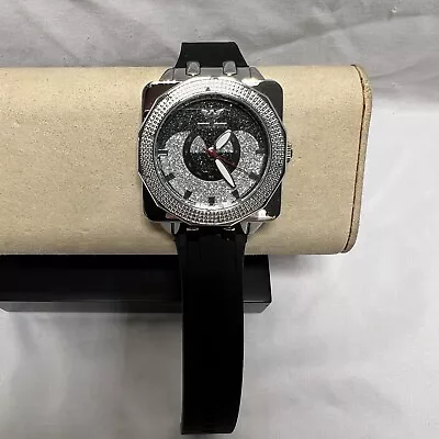 Diamond King Mens 10 Genuine Diamond Bezel Watch • $50