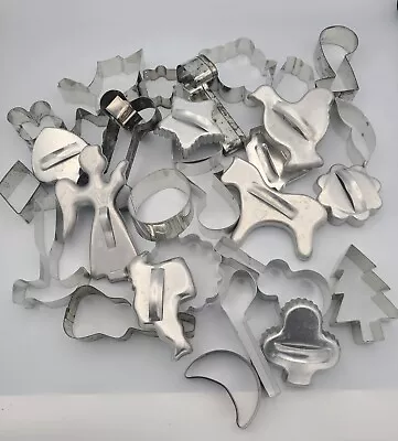 $10 • Buy Lot Of 31 Vintage Holiday Aluminum Cookie Cutters