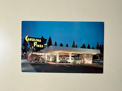 1960s Carolina Pines Jr. Los Angeles Googie Coffee Shop Vintage Postcard UNSENT • $12.95