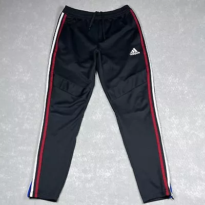 Adidas Tiro 19 Training Pants Soccer Sweatpants Black Red Blue White Mens Medium • $34.80