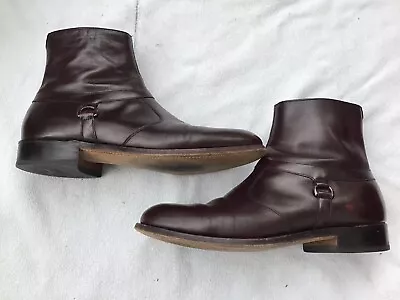 E.T. Wright Men’s Arch Preserver Vintage Brown Leather Ankle Boots Size 11.5D. • $60