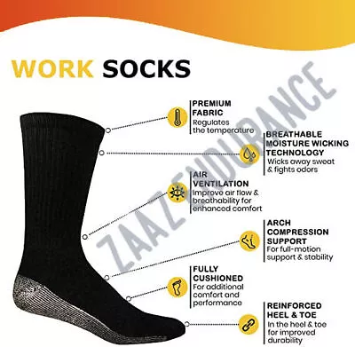 Stay Warm & Cozy Socks Soft & Heavy-Duty Free Delivery 5-20 Pairs • $22.49