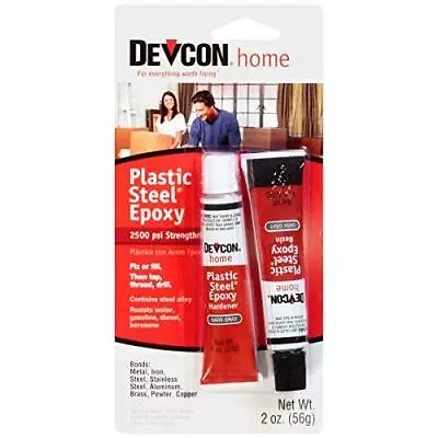 Devcon 52345 Plastic Steel Epoxy - 1 Oz. 2-Part Tube • $12.39