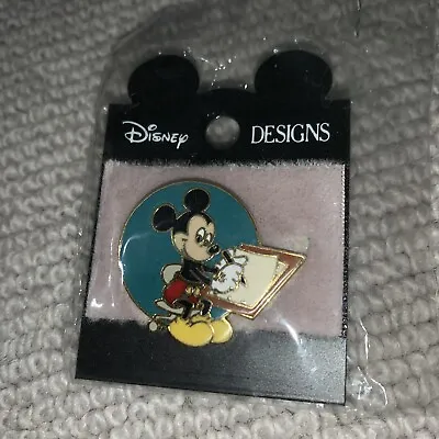 Vintage Disney Designs Napier Mickey Mouse Drawing Pin Brand New • $39.19