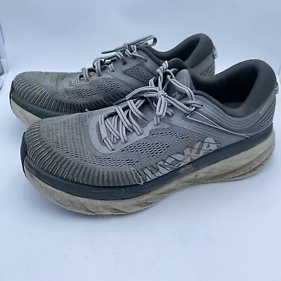 Hoka One One Bondi 7 Wild Dove Mens Shoes Sneakers Size 9.5 4E • $26.99