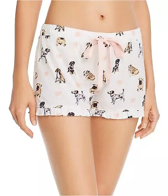 P.J. Salvage Womens Dog Print Pajama Shorts Off-White Small • $4.20