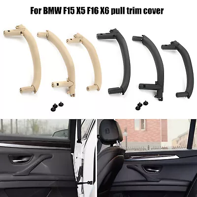 $32.29 • Buy 3x For BMW F15 X5 F16 X6 2014-2018 Door Panel Interior Handle Pull Trim Cover US