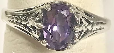 Kabana Vintage Sterling 925 Purple Stone Statement Ring (c89a) • $39.99