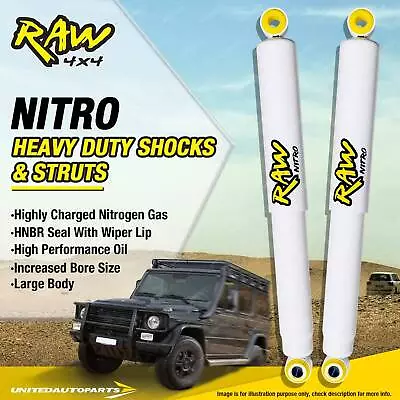 Pair Rear Raw 4x4 Nitro Shocks 2 Inch Lift For LANDROVER DISCOVERY SERIES I • $267.85